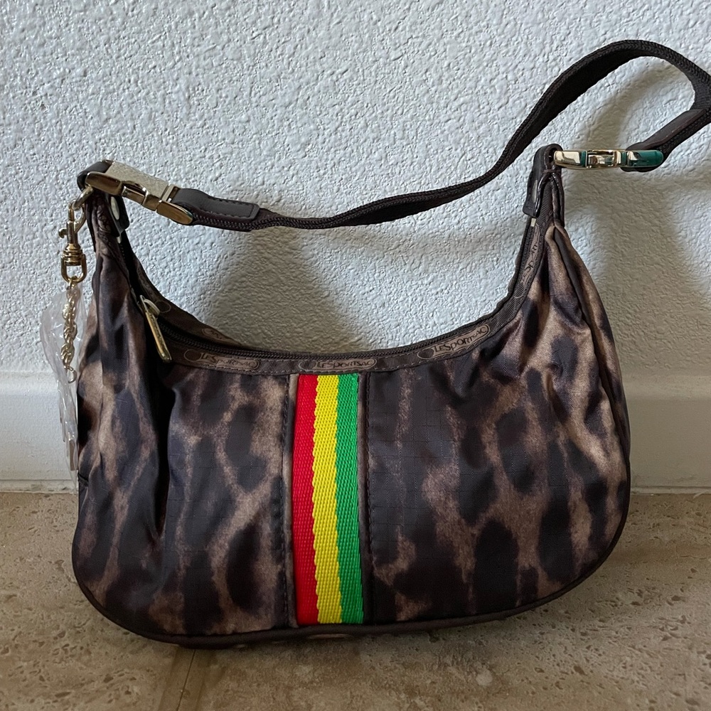 L.A.M.B. Small Hella Hobo Leopard Stripe